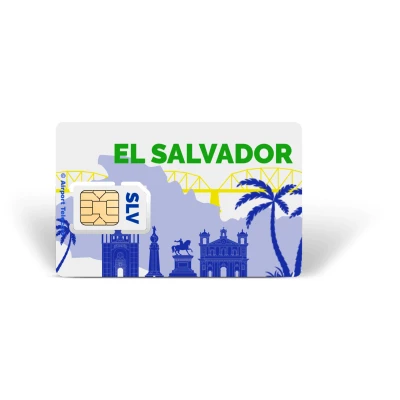 Afbeelding van Simkaart El Salvador 12GB Data Prepaid Met Snel 4G/5G Internet En Bellen Op Reis In Midden Amerika Airport Telecom