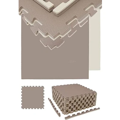 Afbeelding van 4.8m² Vechtsport Mat 2cm 12 Judo Matten voor Thuis 63x63cm Tatami Home Gym Vloer Puzz...