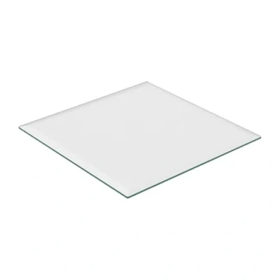Afbeelding van Relaxdays glasplaat 8 mm gehard glas tafel &amp; kachel glazen plaat hittebestendig 70 x cm