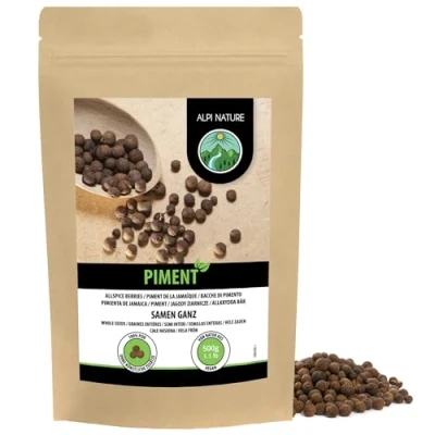 Afbeelding van Hele piment (500 g), 100% natuurlijke pimentgranen, zonder additieven, veganistisch, pimentzaden