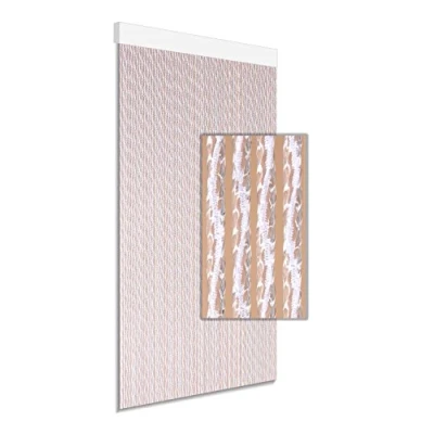 Afbeelding van Degor Vliegengordijn Paola, kunststof gedraaid, wit, maat: 90 x 210cm