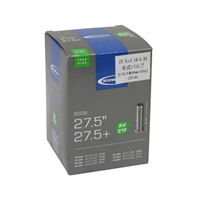 Afbeelding van Schwalbe Binnenband AV21F 27.5/27.5+ inch 54/75 584 27.5 x 2.1 3 40 mm AV Butyl rubber Zwart