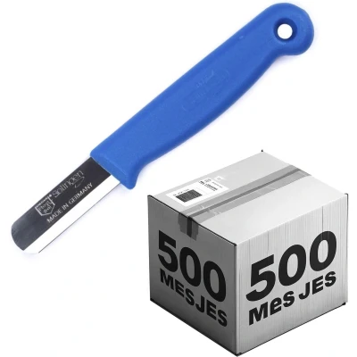 Afbeelding van Solingen Bandstaal Mes HACCP Blauw RVS Lemmet 40 mm Voedselveiligheid voor Oogsten 500...