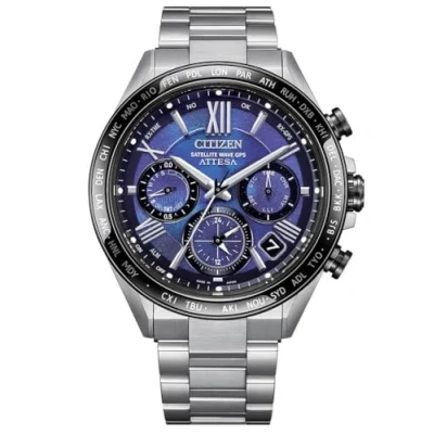 Afbeelding van Citizen Attesa Satellite Wave CC4075 50L Horloge Titanium Zilverkleurig Ø 44 mm