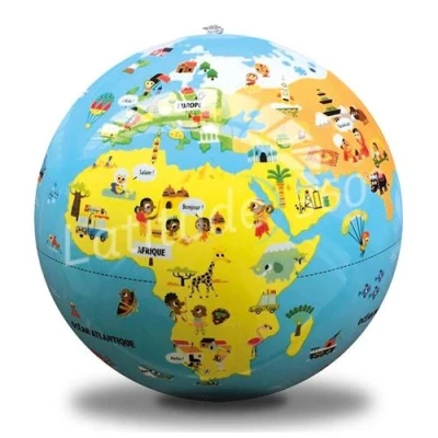 Image de Jeu de découverte Bass et Globe gonflable P’tits voyageurs