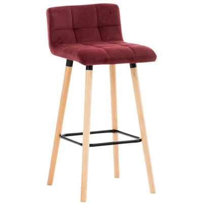 Afbeelding van Barkruk Sauvo Velvet, Rood