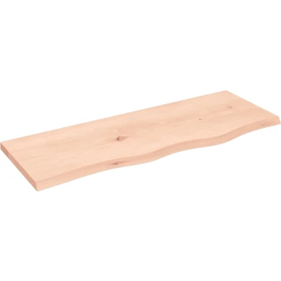 Afbeelding van vidaXL Wastafelblad 80x30x2 cm onbehandeld massief hout