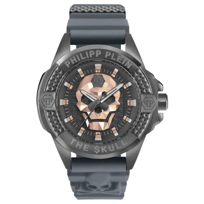 Afbeelding van Philipp Plein The $Kull PWAAA2324 Horloge Siliconen Grijs Ø 44 mm