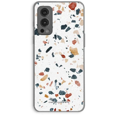 Afbeelding van Case Company® hoesje geschikt voor OnePlus Nord 2 5G Terrazzo N4 Soft Cover Telefoonhoesje Bescherming aan alle Kanten en Schermrand