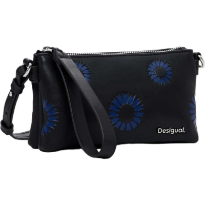 Afbeelding van Desigual Small Sunflower Schoudertas, Dames, Maat: One Size, Black