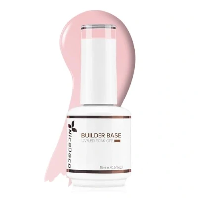 Afbeelding van Nicedeco Builder Base Gel Nagellak Semi Permanent UV/LED Soak Off Nail Polish Vibrant 15ml 18