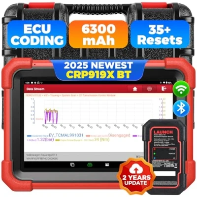 Afbeelding van LAUNCH X431 CRP919X BT OBD2 scanner 2023, bidirectioneel diagnosegereedschap CANFD &amp; DOIP, draadloze diagnose met DBScar VII, FCA AutoAuth, ECU codering, IMMO, 2 jaar update