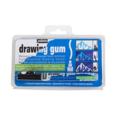 Afbeelding van Pébéo Drawing Gum Punt 4 mm voor het verbergen van vloeibare aquarel, marker