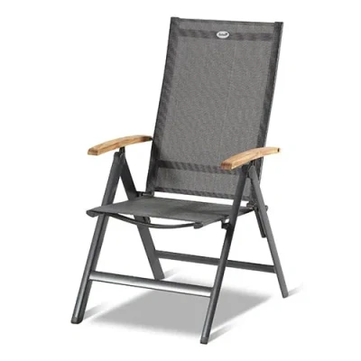 Afbeelding van Hartman Aruba Verstelbare Tuinstoel Xerix Teak Grijs Tuinstoelen