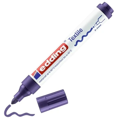 Afbeelding van edding 4500 textielmarker violet 1ST 2 3 mm / 4 4500008