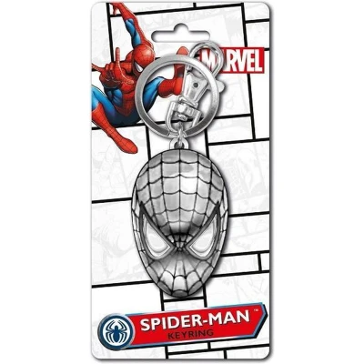 Afbeelding van Spider man Head Pewter Keychain