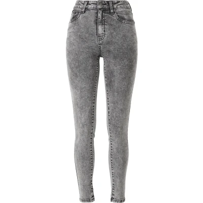 Afbeelding van Urban Classics Jeans Skinny Fit, Dames, Maat: 31x32, Black heavy acid washed