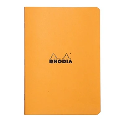 Image de Cahier Rhodia Classic Orange, 14,8x21, Ligné, 96 pages