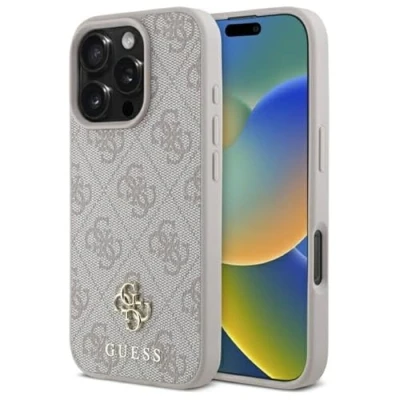 Afbeelding van Guess Hoesje Geschikt voor iPhone 16 Pro Max Backcover 4G Small logo MagSafe Roze