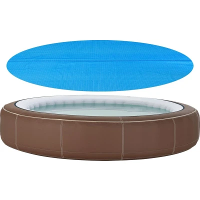 Afbeelding van Zwembadafdekking zonnedoek rond PE blauw 549 cm