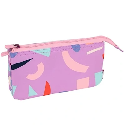 Afbeelding van Schoolpennenzak Milan Animals Paars 22 x 12 4 cm