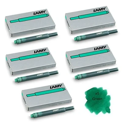 Afbeelding van Lamy T10 Groene inktpatronen voor vulpen (5 stuks 25 inktpatronen)