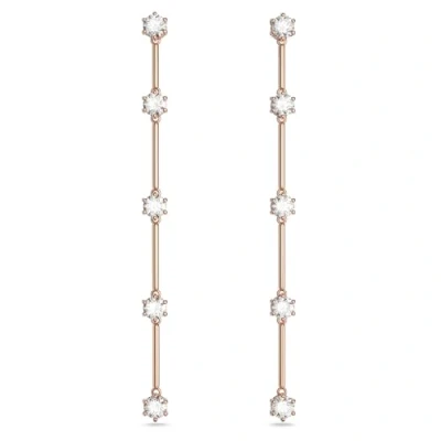 Afbeelding van Swarovski dames Constella oorstekers verguld in de kleur Roségoud