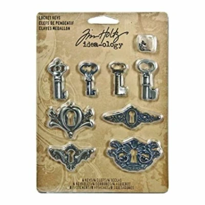 Afbeelding van Idea ology locket keys with fasteners