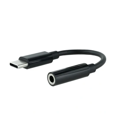Afbeelding van Adapter USB C naar Jack 3.5 mm NANOCABLE 10.24.1205 Zwart