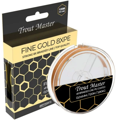 Afbeelding van Spro Trout Master Fine Gold X8 PE Gevlochten lijn 0.04mm