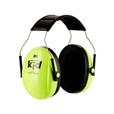 Image de 3M Peltor Kids casque antibruit à arceau vert fluo