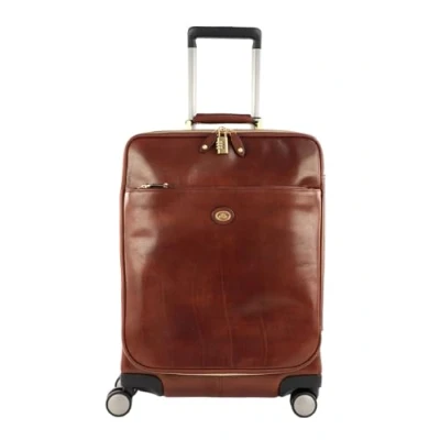 Afbeelding van The Bridge Story Viaggio Trolley brown Handbagage koffer