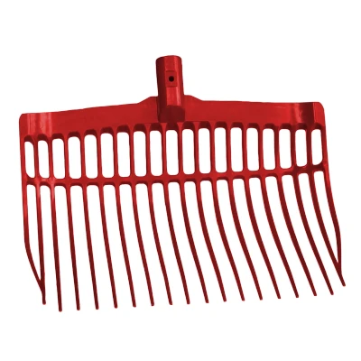 Image de Vplast Fourche à Fumier Plastique sans Manche Rouge