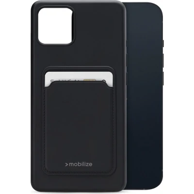 Afbeelding van Mobilize Cardcase TPU Back Cover Zwart Apple iPhone 13 Mini