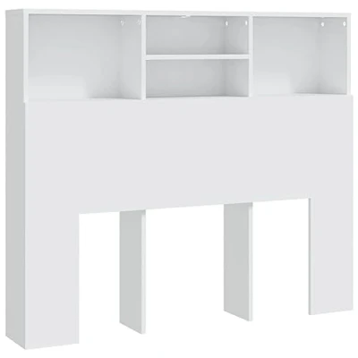 Afbeelding van vidaXL Hoofdbordkast, wit, 120 x 19 103,5 cm