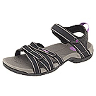 Afbeelding van Teva Dames Tirra Leather W&#039;s Peeptoe Sandalen, Zwart Grijs 912, 38 EU
