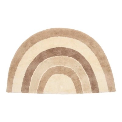 Afbeelding van Little Dutch Vloerkleed Rainbow Shape Natural