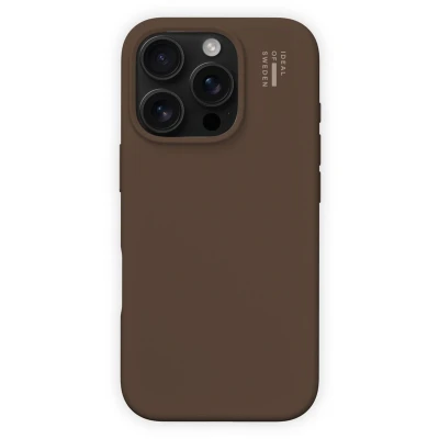 Afbeelding van iDeal of Sweden Silicone Case met MagSafe voor de Apple iPhone 16 Pro Max Mocha Mousse