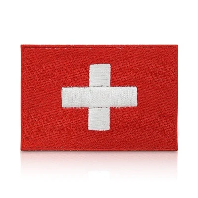 Afbeelding van Zwitserse vlag Zwitserland patch opstrijkbaar
