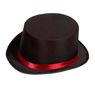 Afbeelding van Widmann 09782 Circus director cilinder zwart hoed accessoires carnaval party motto