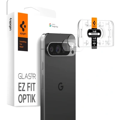 Afbeelding van Spigen Camera Lens Protector Geschikt voor Google Pixel 9 Pro Glas.tR EZ Fit Optik 9H Tempered Glass Gemakkelijke Installatie Transparant 2 Pack
