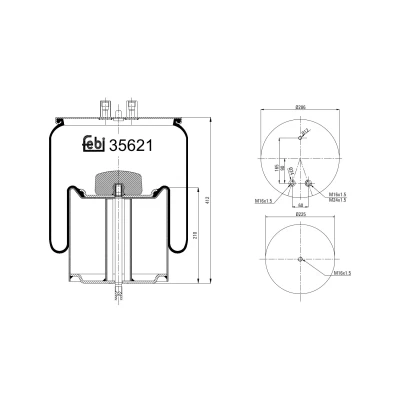 Afbeelding van Febi Bilstein Veerbalg 35621