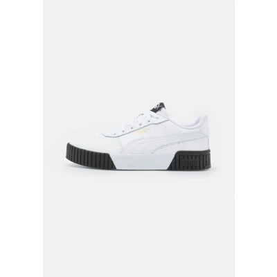 Afbeelding van Puma Carina 2.0 Sneakers laag, Dames, Maat: 37.5, White/team gold/black Leer