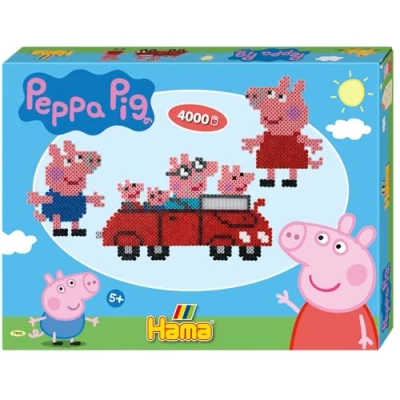 Afbeelding van Hama Set Strijkkralen 4000 Kralen Peppa Pig 7952
