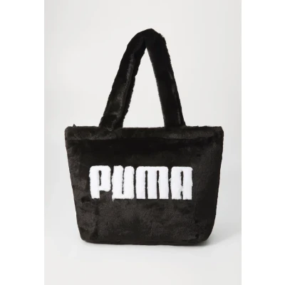 Afbeelding van UP 17L shopper van imitatiebont voor Dames, Zwart PUMA