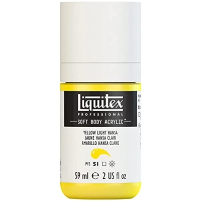 Afbeelding van Liquitex Professional Soft Body Acrylfles, 59 ml, lichtgeel