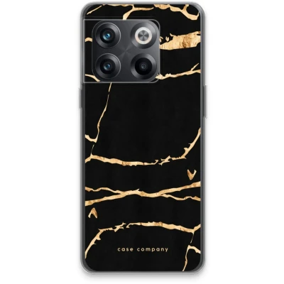 Afbeelding van Case Company® hoesje geschikt voor OnePlus 10T Gouden marmer Soft Cover Telefoonhoesje Bescherming aan alle Kanten en Schermrand