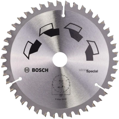 Afbeelding van Bosch Accessories Special 2609256887 Hardmetaal cirkelzaagblad 160 x 20 mm Aantal tanden: 42 1 stuk(s)