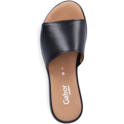 Afbeelding van Gabor Comfort Pantoffels, Dames, Maat: 38.5, Schwarz Leer