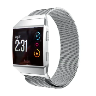 Afbeelding van Fitbit Ionic Milanese bandje Maat: Small Zilver